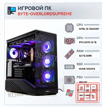 Игровой Компьютер Byte-overlordsupreme | Intel Core i5-13600kf (14ядер/20потоков) | 850w - арт:3204 Макеевка - изображение 1