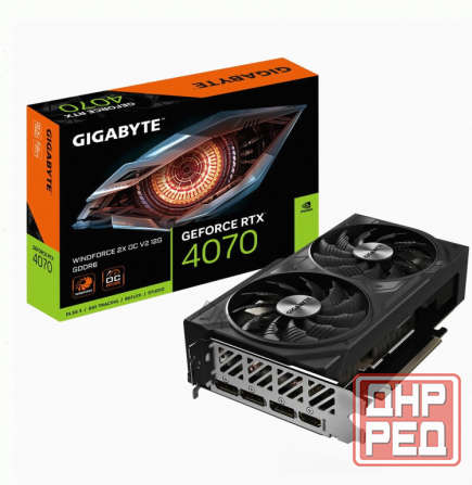 Видеокарта Gigabyte Rtx4070 Windforce 2x oc v2 12gb Gddr6 192bit 3xdp Hdmi 2fan Rtl - арт:7447 Макеевка - изображение 1
