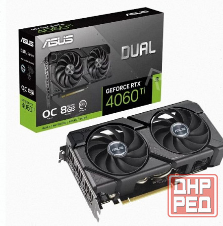 Видеокарта Asus Nvidia Geforce Rtx 4060 ti 8gb Dual-rtx4060ti-o8g-evo/rtx4060ti, Hdmi, dp - арт:3398 Макеевка - изображение 3