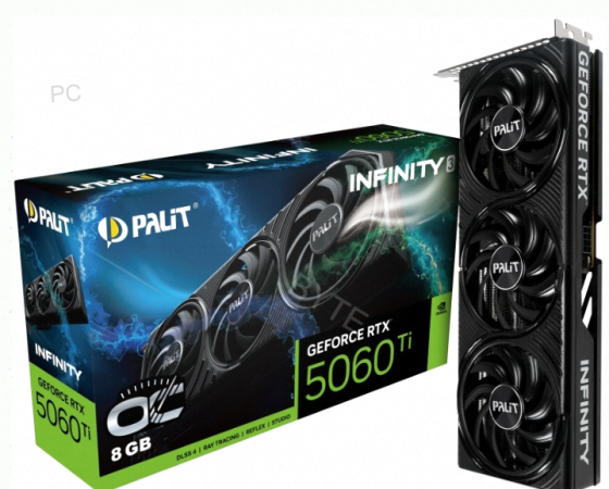 Видеокарта Palit pa-rtx5060ti Infinity 3 oc 8гб, Ret (ne7506ts19p1-gb2062s) - арт:6792 Макеевка