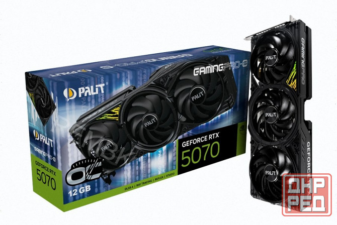 Видеокарта Palit Geforce Rtx 5070 Gamingpro-s oc 12gb (ne75070t19k9-gb2050u) - арт:7066 Макеевка - изображение 1
