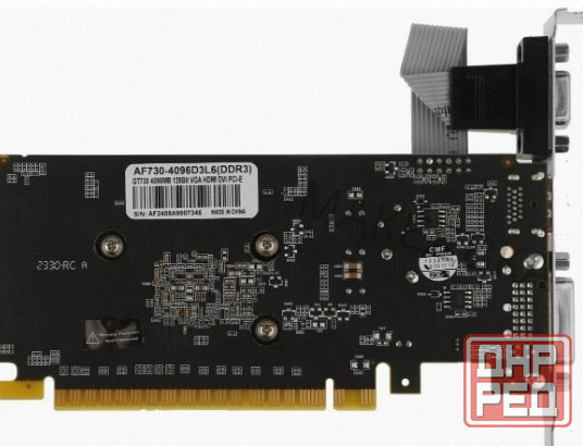 Видеокарта Afox Geforce gt 730 (af730-4096d3l6), 4 гб, Ddr3, 1333 Мгц - арт:3353 Макеевка - изображение 2