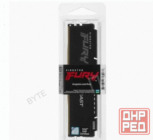 Kingston Fury Beast Black Ddr5 Dimm 5200mhz pc-41600 cl40 - 8gb kf552c40bb-8 Oem - арт:4845 Макеевка - изображение 3