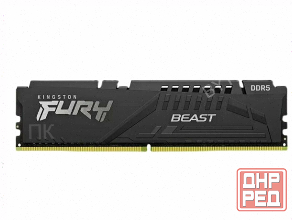 Kingston Fury Beast Black Ddr5 Dimm 5200mhz pc-41600 cl40 - 8gb kf552c40bb-8 Oem - арт:4845 Макеевка - изображение 1