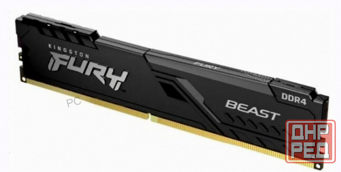 Оперативная Память Dimm Ddr4 Kingston Fury Beast 16гб 3200 Мгц cl16 (kf432c16bb1/16) - арт:4038 Макеевка - изображение 1