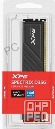 Оперативная Память Ddr4 Adata Xpg Spectrix d35g Rgb 32gb Ddr4-3200 (ax4u320032g16a-sbkd35 - арт:3270 Макеевка - изображение 2