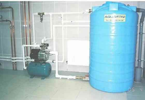 Установка накопительного бака Донецк