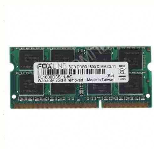 Оперативная Память so-dimm 8gb Ddr3-1600 pc3-12800 Foxconn Foxline, cl11, 1.5v, (512x8), - арт:5870 Макеевка