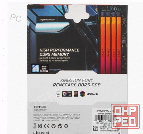 Оперативная Память Ddr5 Kingston Fury Renegade Silver Rgb [kf564c32rsa-16] 16 гб, 6400mhz - арт:4358 Макеевка - изображение 3