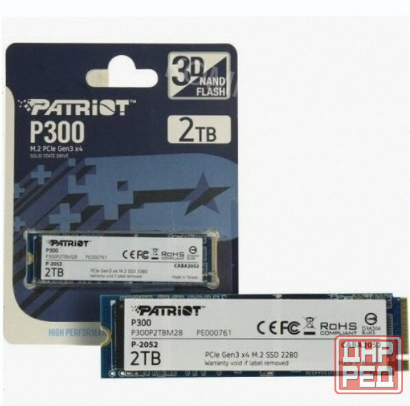 Твердотельный Накопитель Ssd m.2 Nvme Patriot Memory p300 (p300p2tbm28) 2тб - арт:4906 Макеевка - изображение 1