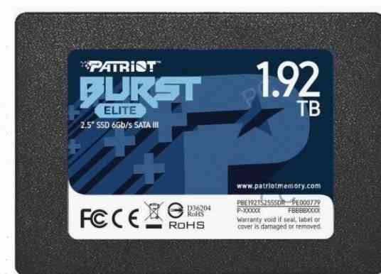 Ssd Диск Patriot Memory Patriot 2.5" 1920гб Sata (pbe192ts25ssdr) - арт:1997 Макеевка
