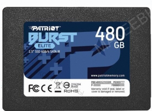 Твердотельный Накопитель Ssd 2.5" Patriot Memory 480гб Sata (pbe480gs25ssdr) - арт:6092 Макеевка