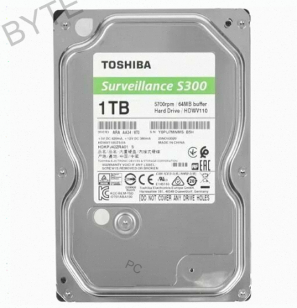 Жесткий Диск 3.5" Toshiba s300 1 тб Surveillance (hdwv110uzsva) - арт:1937 Макеевка