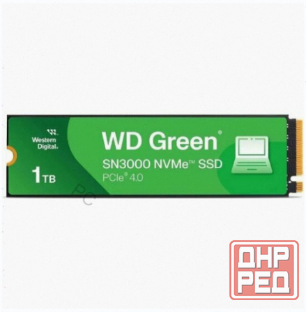 Твердотельный Накопитель Ssd Western Digital Green sn3000, 1000gb, m.2 2280, Pcie 4.0 x4 - арт:9508 Макеевка - изображение 1