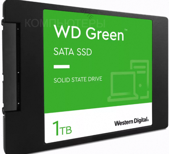 Твердотельный Накопитель Ssd 1tb Western Digital Green Wds100t3g0a Sata3 2.5 - арт:1999 Макеевка