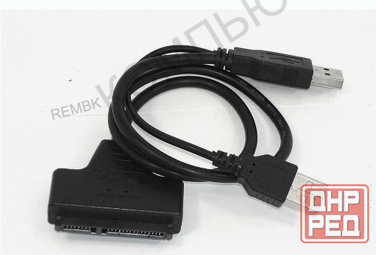 Переходник Sata на Usb 2.0 на Шнурке 30см с Индикаторами Питания и Чтения Hdd dm-685 - арт:7896 Макеевка - изображение 3