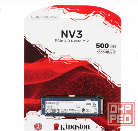 Твердотельный Накопитель Ssd m.2 Nvme Kingston nv3 500gb [snv3s/500g] - арт:4628 Макеевка - изображение 1