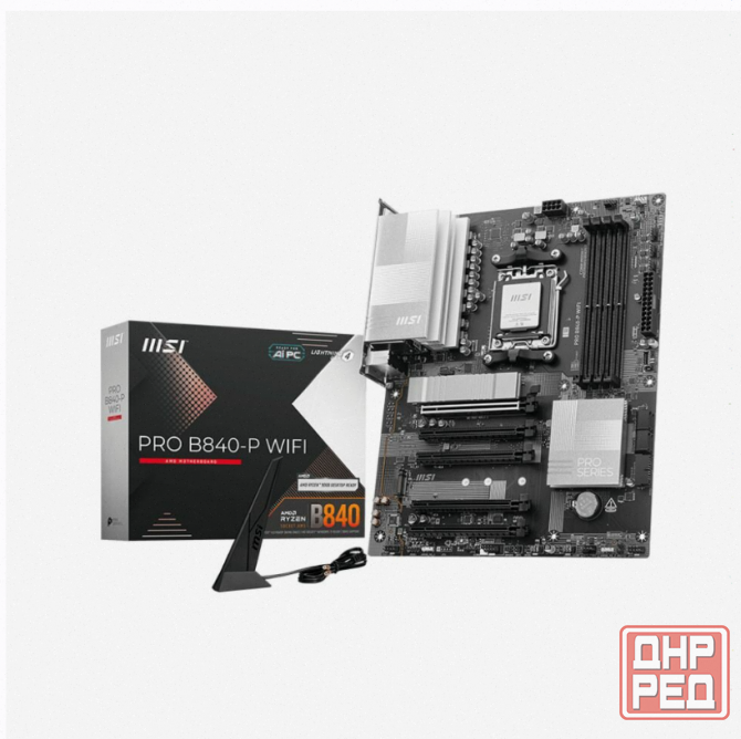 Материнская Плата Msi Pro b840-p Wifi, am5, Amd b840, Atx, Rtl (pro b840-p Wifi) - арт:7689 Макеевка - изображение 1