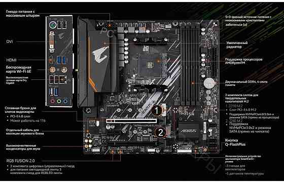 Материнская Плата Gigabyte b550 Aorus Elite ax v2 (b550 Aorus Elite ax v2) - арт:2791 Макеевка