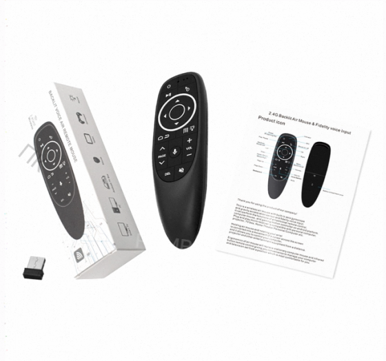 Аэро Пульт, Аэро Мышь Air Mouse g10s Pro с Подсветкой и Голосовым Управлением - арт:3406 Макеевка