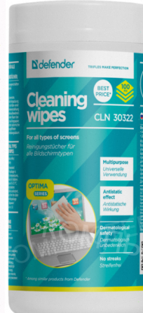 Влажные Салфетки Для Экрана Defender Multipurpose Cleaning Wipes Cln 30322 100 шт. - арт:9204 Макеевка