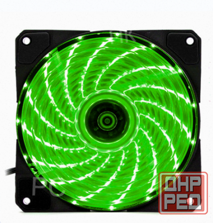 Вентилятор Игровой dt-gf12025gr/n Для Компьютерного Корпуса с Подсветкой Зеленый - арт:9613 Макеевка - изображение 1