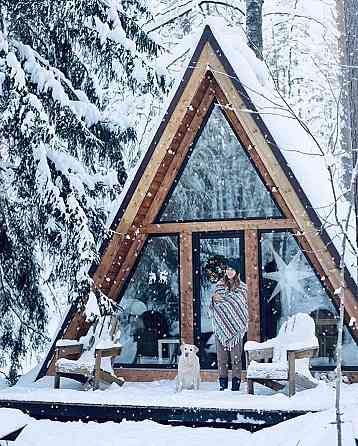 Строительство домов а-фрейм барнхаус Донецк