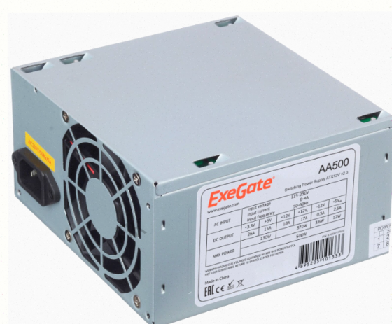 Блок Питания Exegate aa500 500w Серебристый ex256711rus, Oem - арт:3824 Макеевка