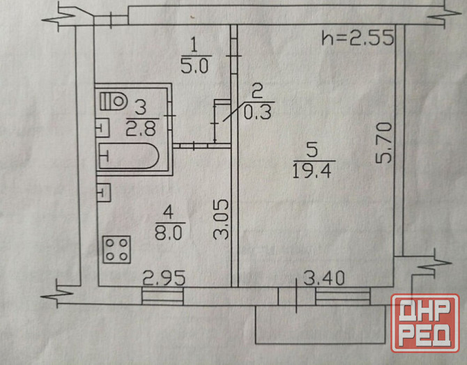 Продается 1 комнатная квартира Челюскинцев Донецк Сити Донецк - изображение 7