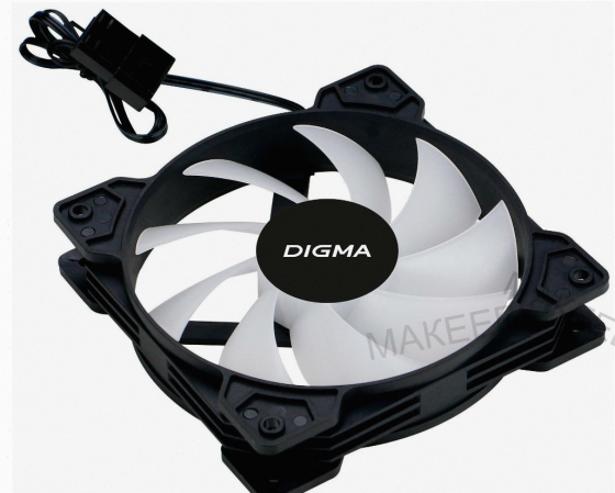 Вентилятор Digma Dfan-frgb1, Размер 120x120x25мм - арт:7389 Макеевка