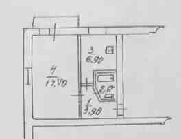 Продам 1 комн. кв. с Автономкой, 2/5 эт., 32 м.кв. - Макеевка, квартал Химик Макеевка