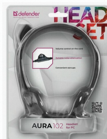 Наушники с Микрофоном (гарнитура) Defender hn-102, Проводная, 1,8 м, Стерео, с Оголовьем, - арт:8799 Макеевка