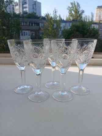 Хрустальные рюмочные фужеры ссср Донецк