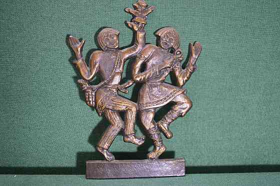 Панно "Скоморохи", силумин Донецк