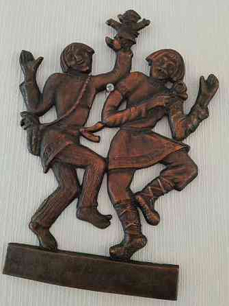 Панно "Скоморохи", силумин Донецк