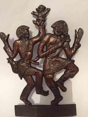 Панно "Скоморохи", силумин Донецк