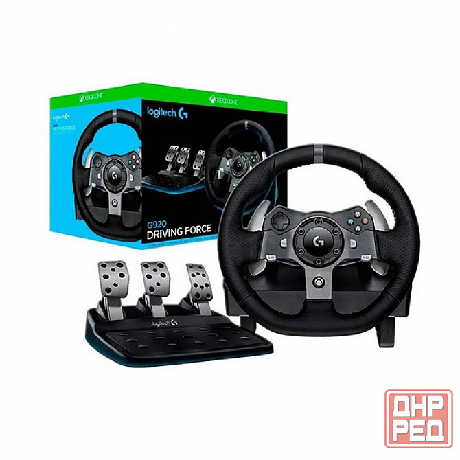 Продам игровой руль logitech g920 Донецк - изображение 1