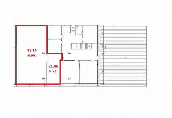 Аренда коммерческого помещения, 2 этаж - 116.6 м. кв. Донецк