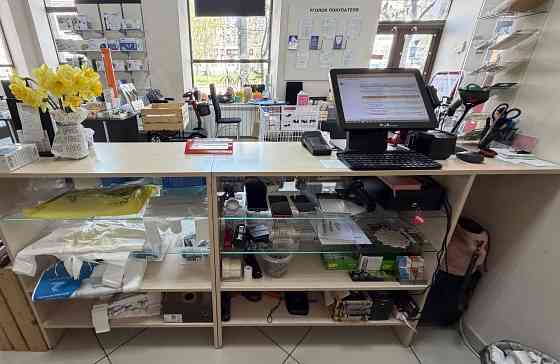 Прилавок кассовый 2шт 80+120Д/110В/40Г Донецк