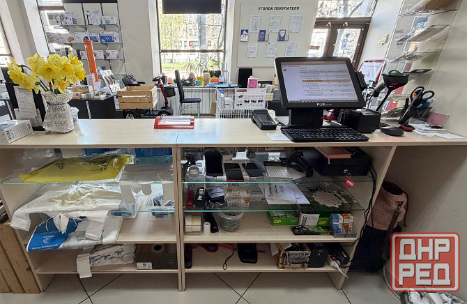 Прилавок кассовый 2шт 80+120Д/110В/40Г Донецк - изображение 4