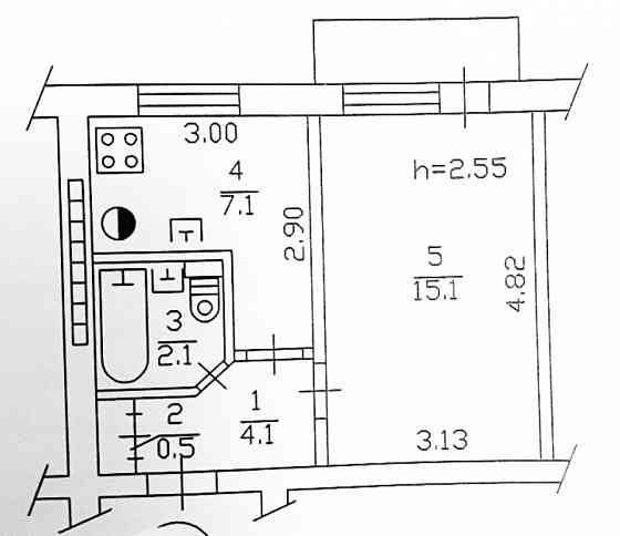Продам 1а ком 4/5 Нижнекурганская Донецк
