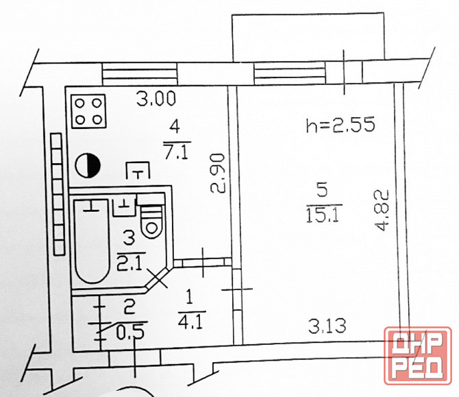 Продам 1а ком 4/5 Нижнекурганская Донецк - изображение 4