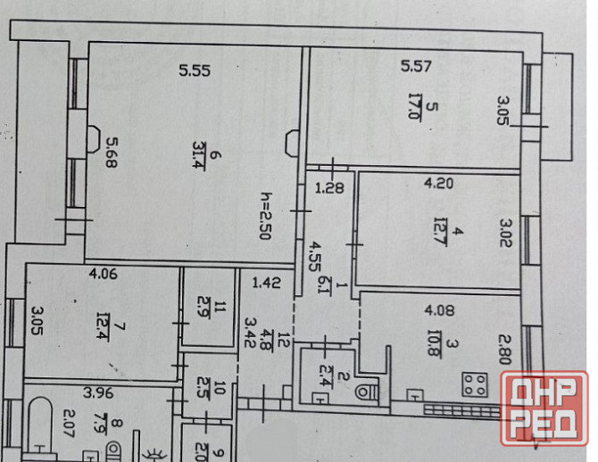 Продам 4-х комнатную, крупногабаритную, Центр Донецк - изображение 7