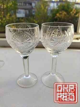 Набор хрустальных рюмочек на ножке ссср Донецк