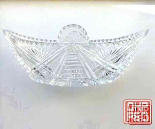 Хрустальная салатница (конфетгица) ссср ладьч Донецк