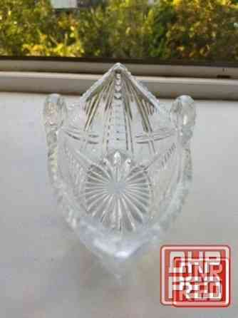 Хрустальная салатница (конфетгица) ссср ладьч Донецк