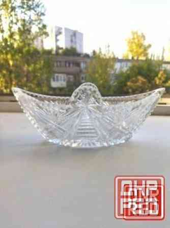 Хрустальная салатница (конфетгица) ссср ладьч Донецк