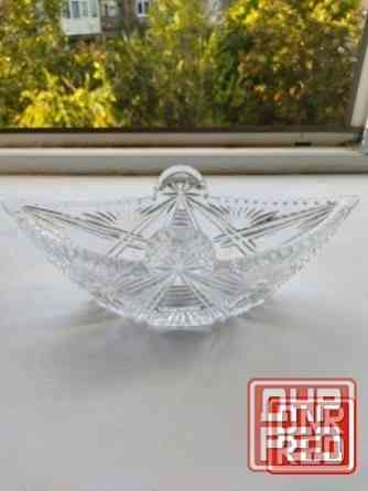 Хрустальная салатница (конфетгица) ссср ладьч Донецк