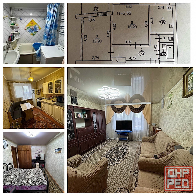 Продажа 2-х к. квартира м-н Солнечный с мебелью и техникой Макеевка - изображение 1