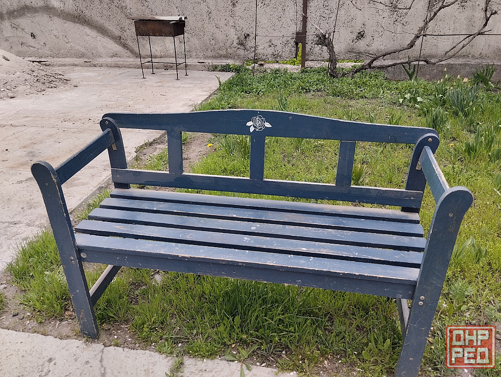 Скамейка садовая со спинкой 120х78х60 см Донецк - изображение 2